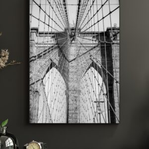 "Suspended" Brooklyn Bridge, New York Metal Print