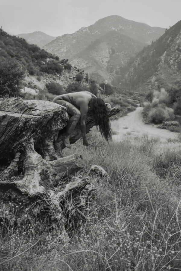 mount baldy black and white image nude boudoir